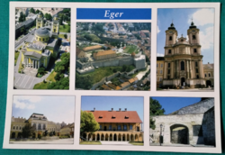 Eger details, postal clean mosaic postcard