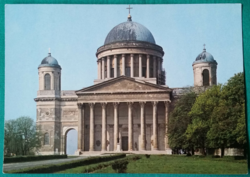 Esztergom, cathedral, used postcard, 1980