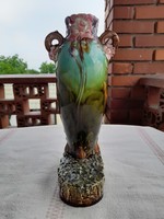 Art Nouveau majolica decorative vase