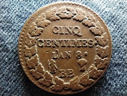 Franciaország 5 Centimes 1799 BB (id57077)
