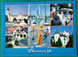 Balaton részletek - mozaikképeslap - postatiszta