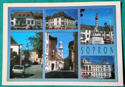 Details of Sopron, used mosaic postcard