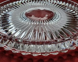 Walther Glas Kristallglas kristály üveg tortatál süteményes tálaló tál