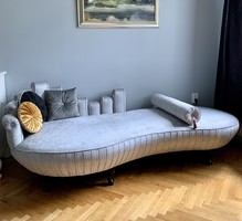 Kidney-shaped sofa, couch
