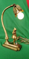 Refurbished Art Nouveau table lamp for sale.