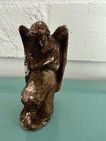 Praying angel old plaster figure 1