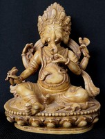 DT/249 – Méretes csontszínű, polirezin GANESHA szobor