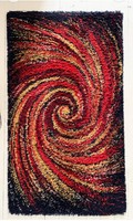 Vintage space age pop art rug