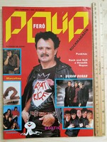 Polip magazin 1989/2 Nagy Feró Duran Exotic Babits Marcella Europe Classica Novai Daltrey Cicciolina