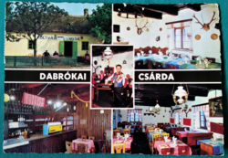 Dabrókai outlaw inn, used postcard, 1974