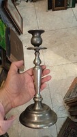 Alpaca candle holder, height 24 cm, antique.