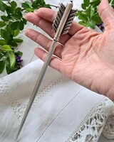 Beautiful, silver-plated, Arthur Krupp, Milano-marked leaf-cutting knife