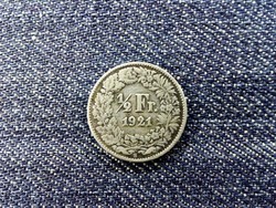Svájc .835 ezüst 1/2 Frank 1921 B (id13950)