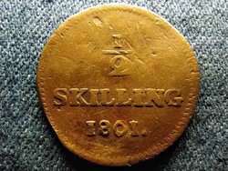 Sweden iv. Gusztáv adolf (1792-1809) 1/2 skilling 1801 (id62717)