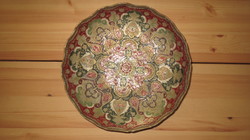 Copper serving bowl with an oriental motif