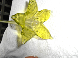 Unique handmade Murano glass flower 34 cm