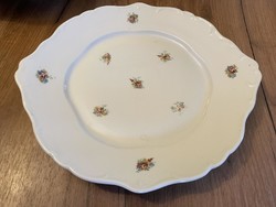 Zsolnay flower-patterned porcelain centerpiece, offering