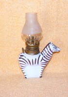 Zebra petróleumlámpa
