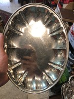 Art deco alpakka asztalközép, kináló, 28x 22 cm-es nagyságú.7714