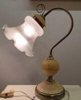 Diszes, régi asztali lámpa