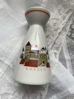Art deco Drasche városképes váza - Kőszeg