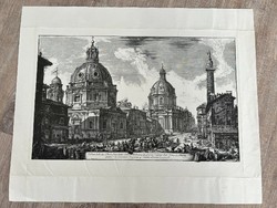 F. Piranesi architectural print old etching cityscape