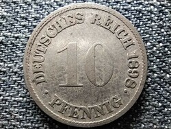 Germany Second Reich ii. Vilmos (1888-1918) 10 pfennig 1898 g rare (id42934)