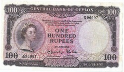 Ceylon 100 Ceylon rupees 1952 replica