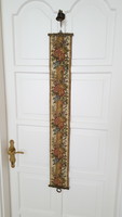 A beautiful tapestry maid's call, with a small copper fixture