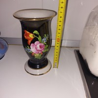 Antik rózsás porcelán váza