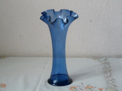 Blue glass vase