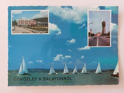 Retro képeslap Balaton 1971