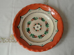 Larger ceramic wall plate from Karcag