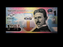 UNC - 1 VOLT - SZERBIA 2013 - Nikola Tesla - alkalmazott pénzek sor!