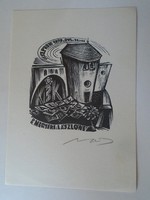 D195899 Ex Libris -VESZPRÉM KBK találkozó Dr. Megyeri Lászlóné 1979  - Nagy László Lázár 1935-2019