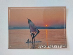 Retro postcard with buttercup 1988 sunset surf