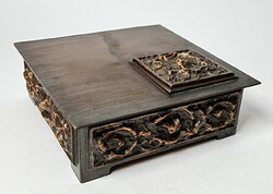 I'm selling everything today! :) Applied art bronze/copper box with wooden inlay