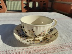 Antique Zsolnay ceramic cup + base, xix. No. It's over