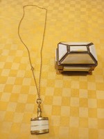 Perfume vial necklace