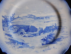 Sarreguemines "Marines" antik tányér (XIX. század második fele)