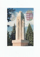 Modern irredenta postcard postman (Great Hungary memorial 2001, Nagykanizsa)