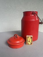 Enameled milk jug