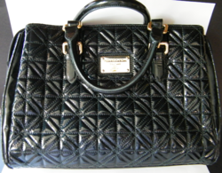Beautiful pierre cardin couture large patent leather handbag