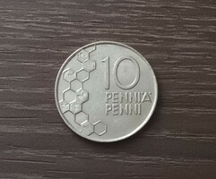 10 Pennia, Finland 1990