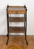 Etagere (commode with shelves) decorated with marquetry
