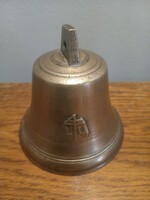 Antique copper bell marked.