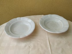 2 porcelain deep plates for sale!