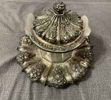 Flawless antique silver Biedermeier sugar/butter/caviar holder, rare piece!