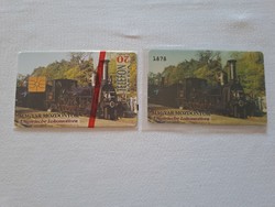 Matáv máv 335 clip phone card and máv 335 sample card