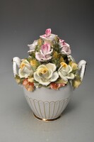 Porfin Cluj-Napoca Cluj-Napoca porcelain flower vase, table center, 30 cm, damaged